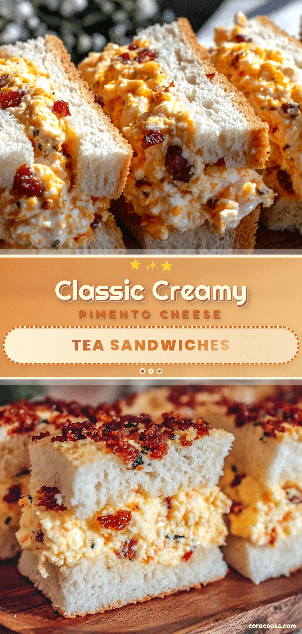 classic creamy pimento cheese tea sandwiches recipe