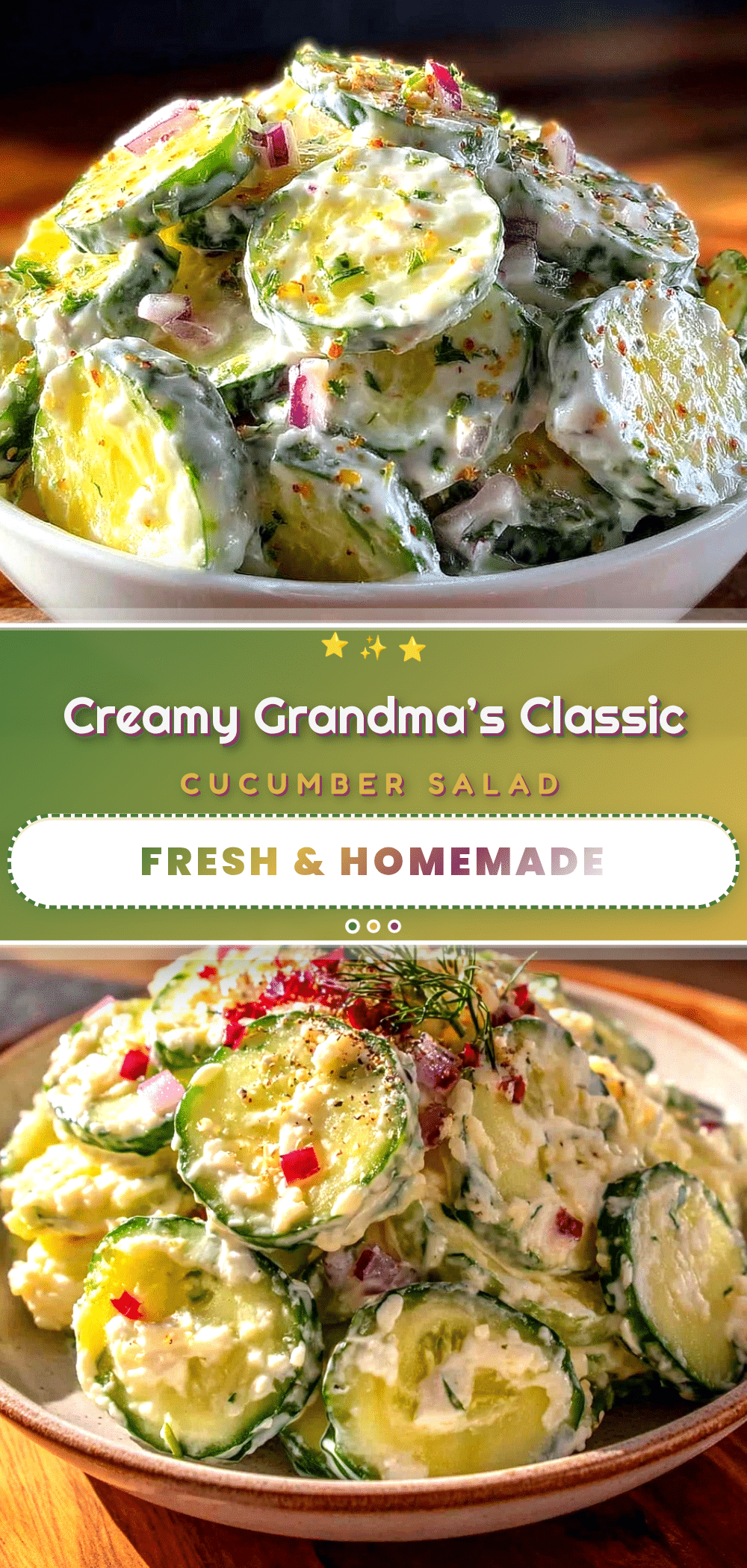 classic grandma’s cucumber salad recipe