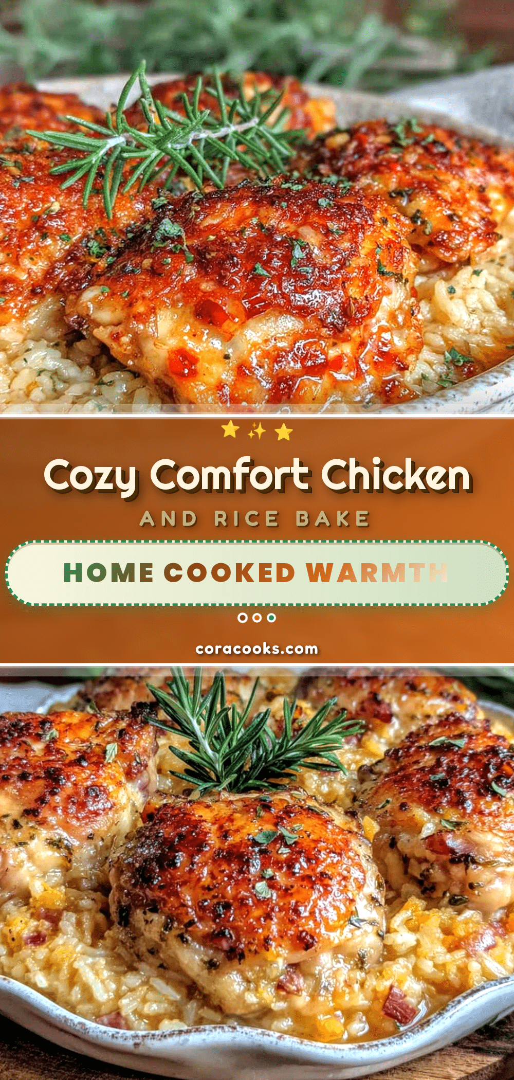 cozy comfort chicken and rice bake recipe