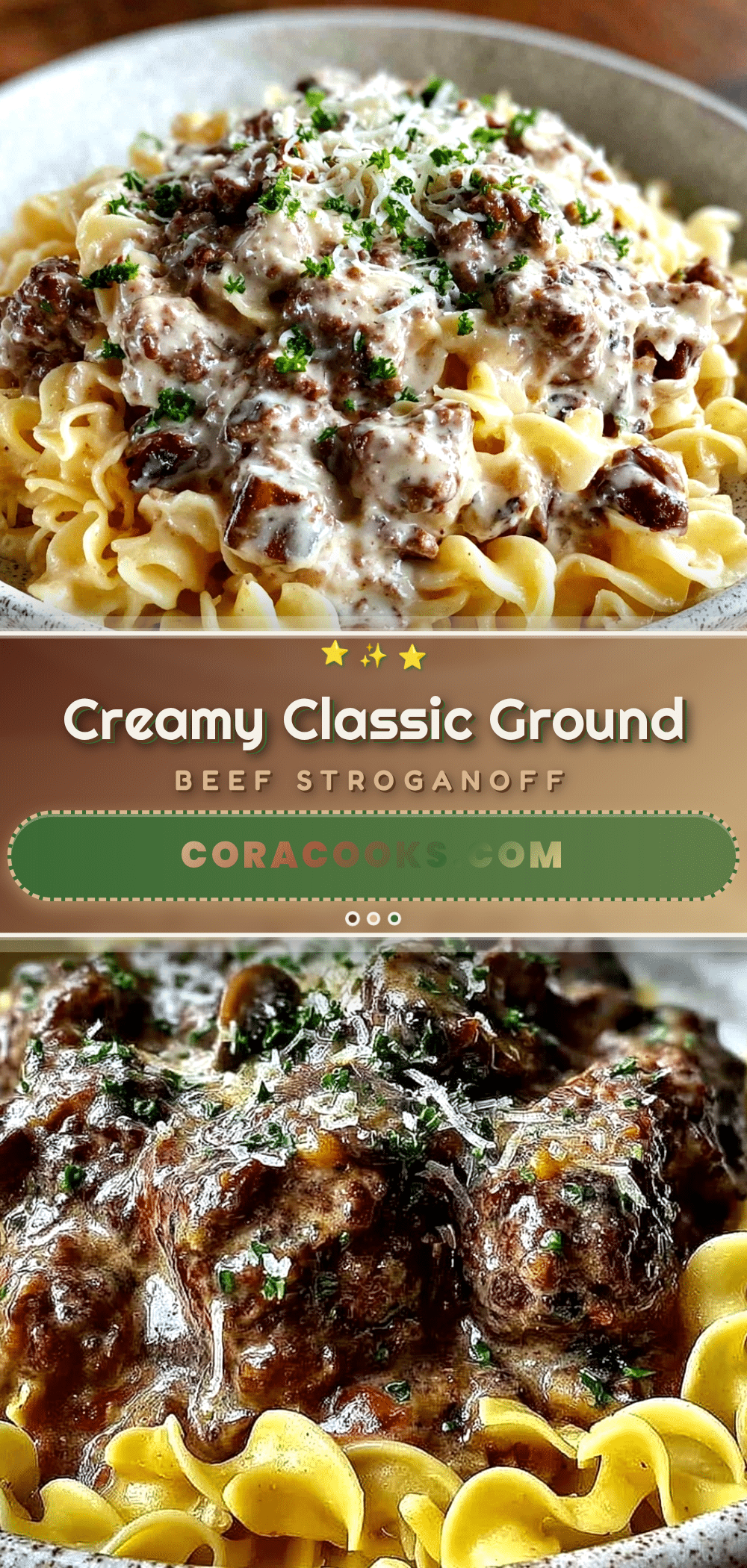 creamy classic ground beef stroganoff recipe