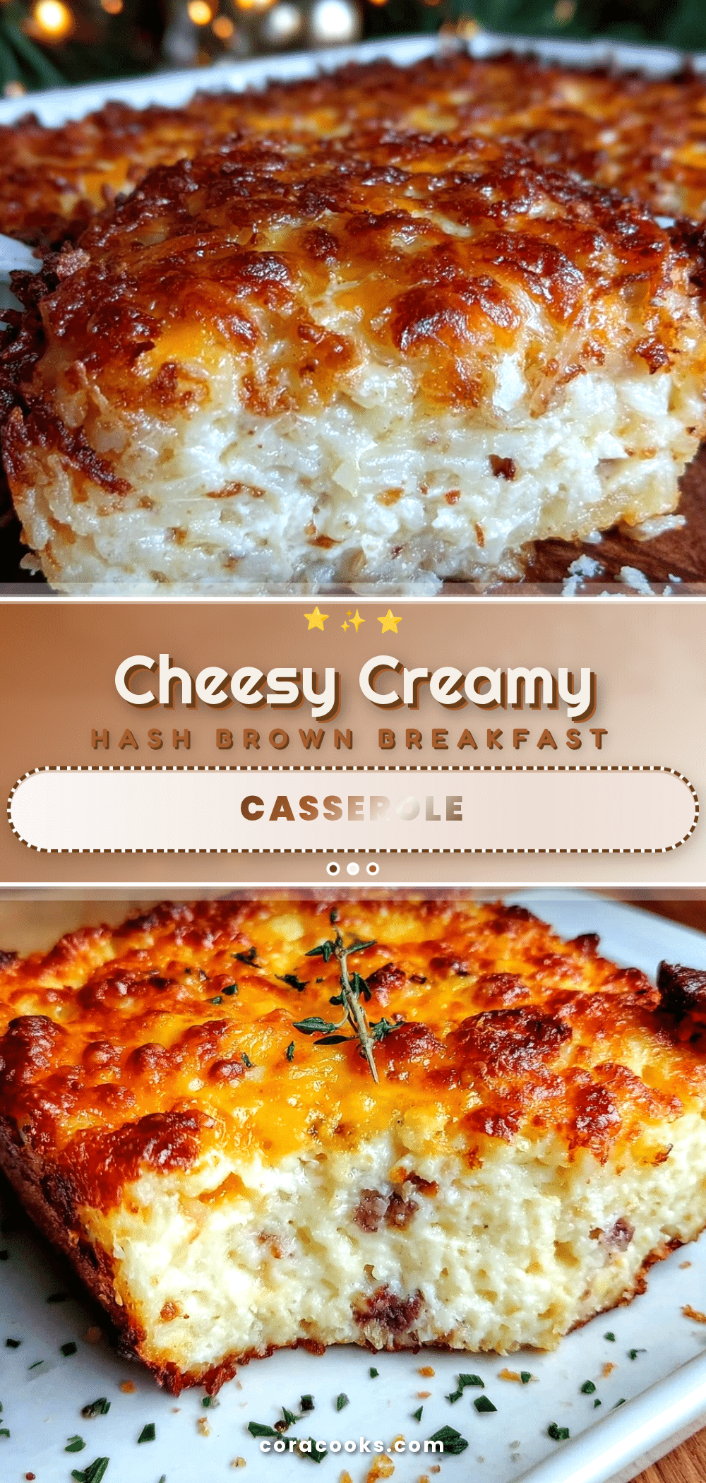 crispy cheesy hash brown breakfast casserole recipe