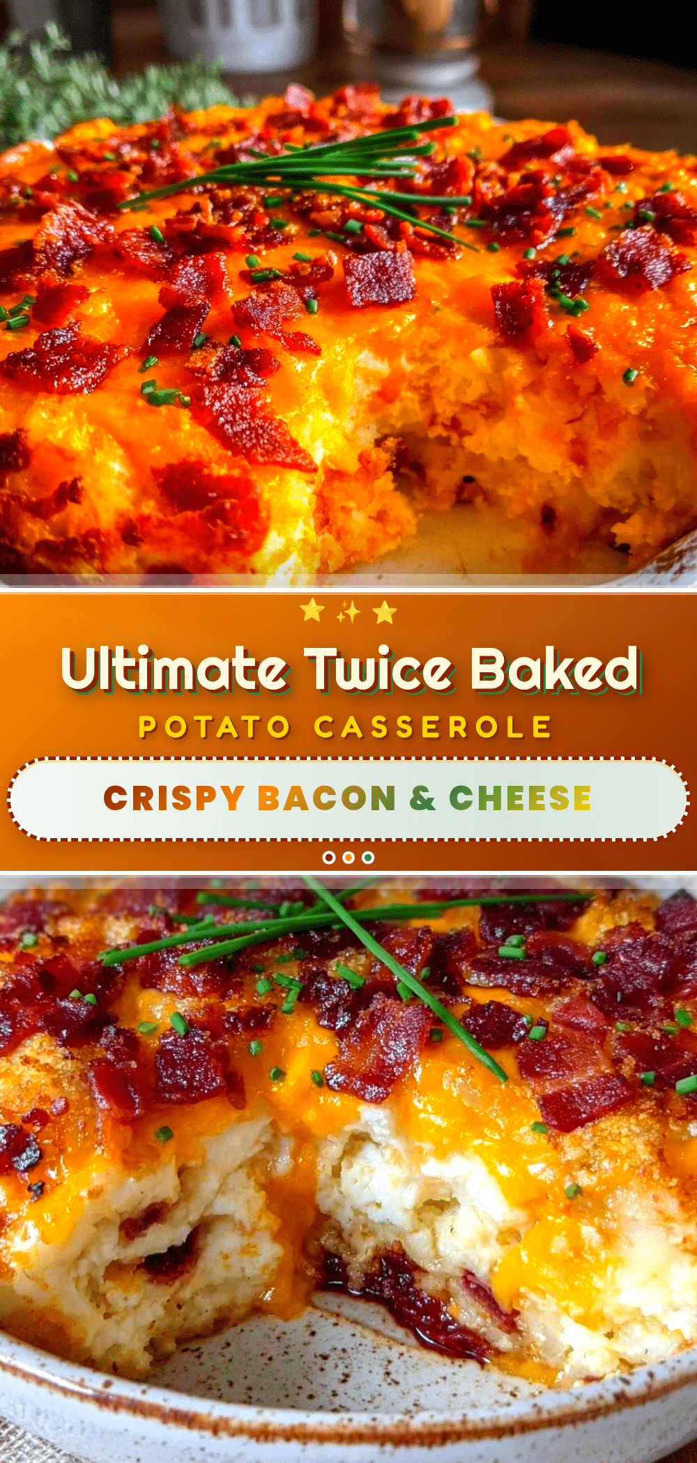 crispy twice baked potato casserole recipe