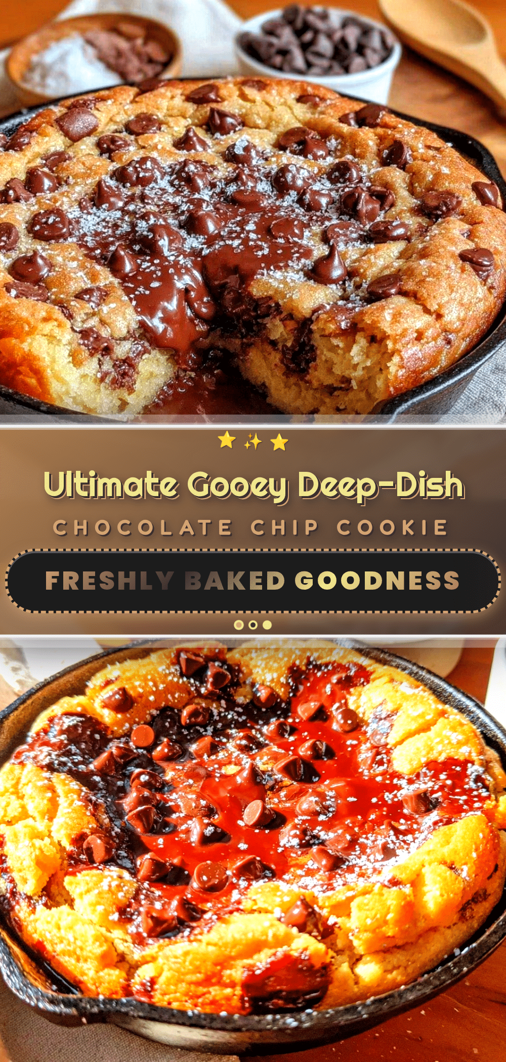 deep-dish chocolate chip cookie skillet recipe
