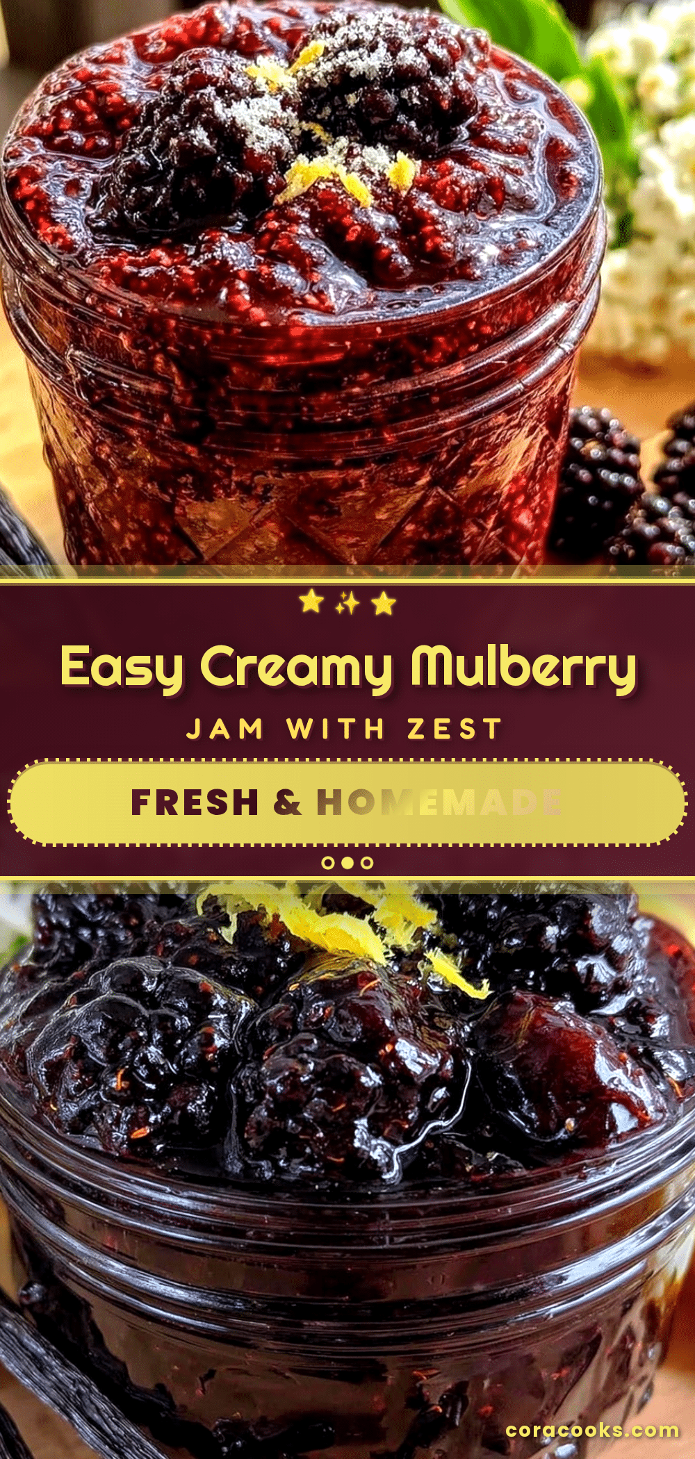 easy mulberry jam recipe