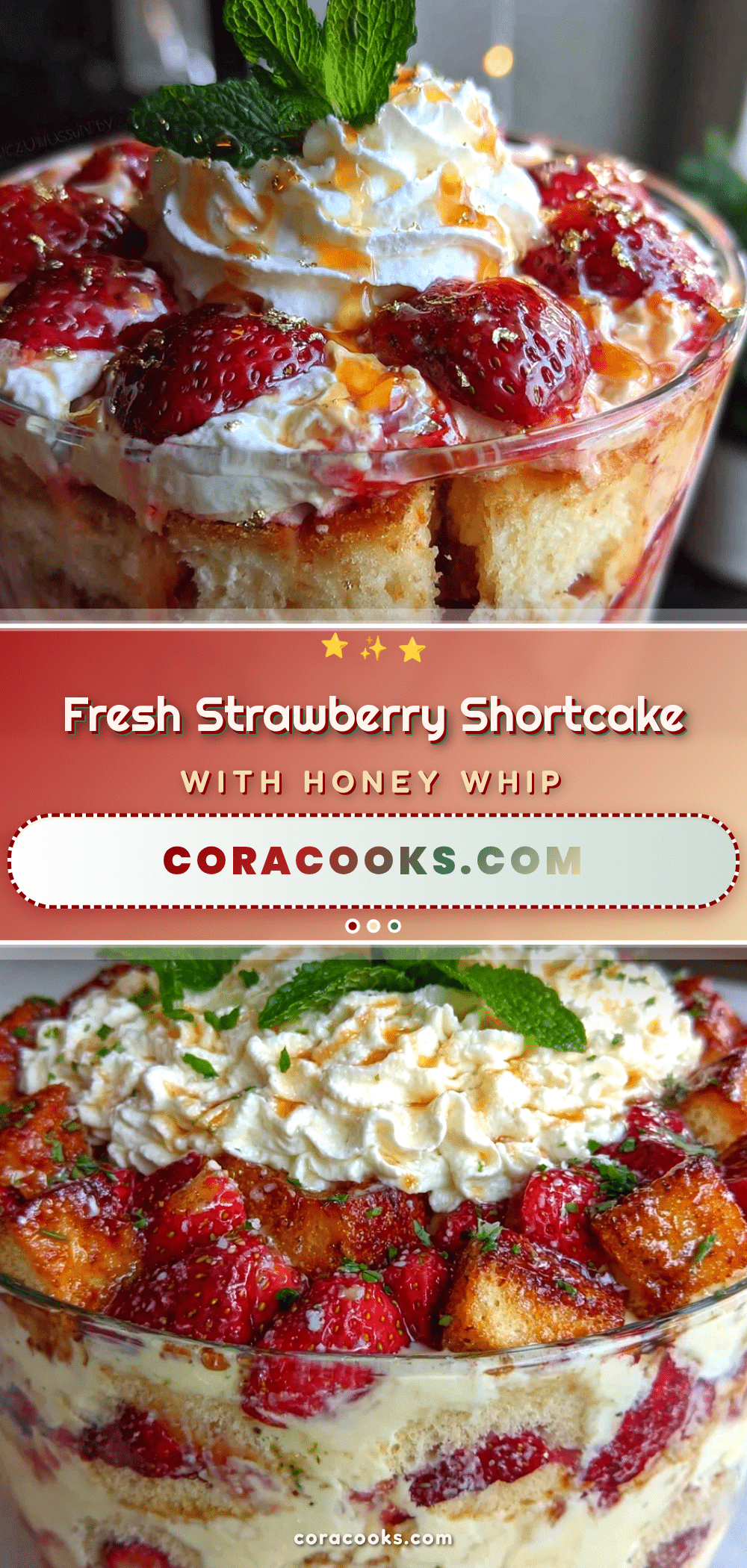 fresh strawberry shortcake trifle recipe