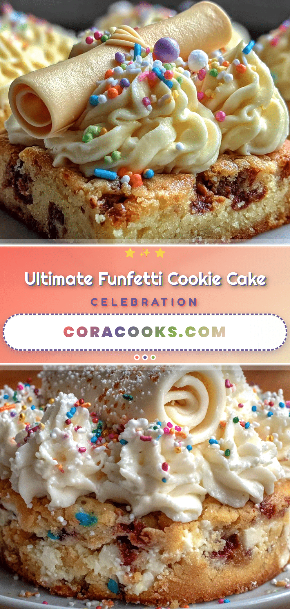 funfetti cookie cake recipe recipe