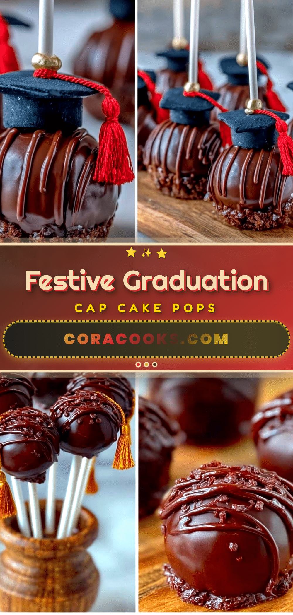 graduation cap cake pops recipe