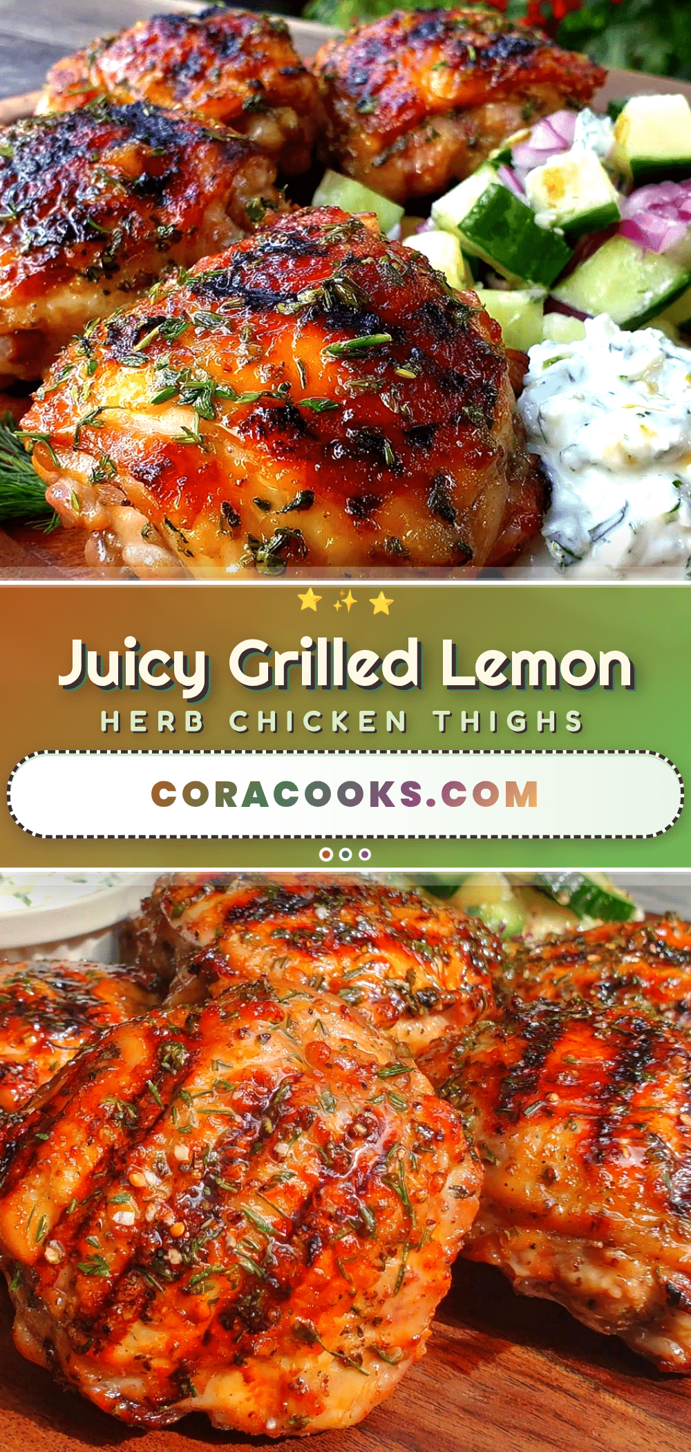 grilled lemon herb chicken thighs recipe
