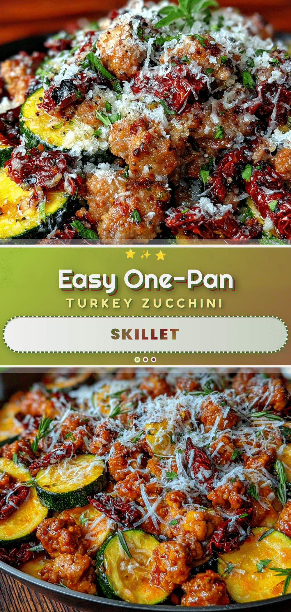 ground turkey zucchini skillet recipe