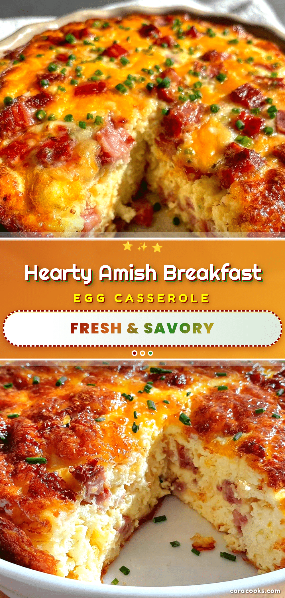 hearty amish breakfast egg casserole recipe
