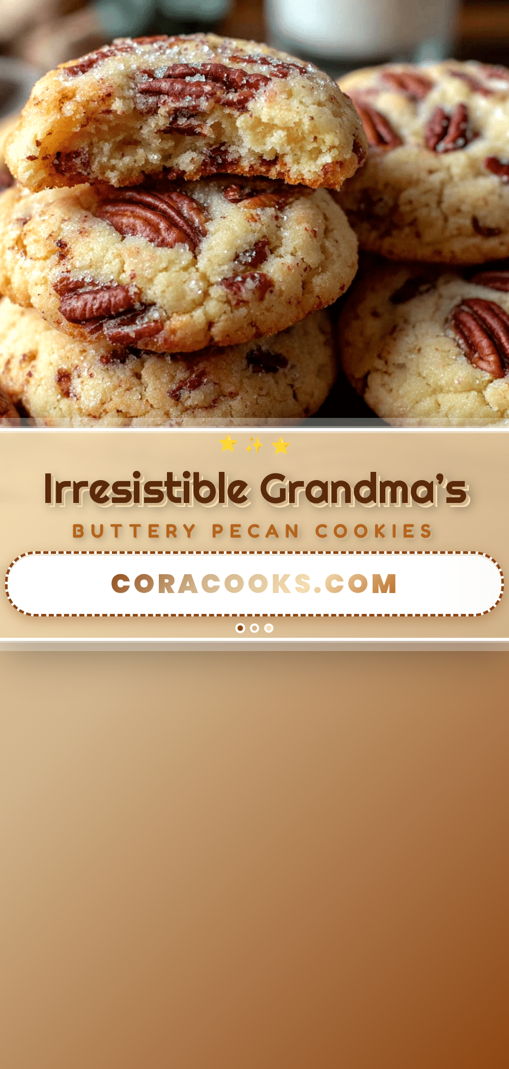 homemade butter pecan cookies recipe