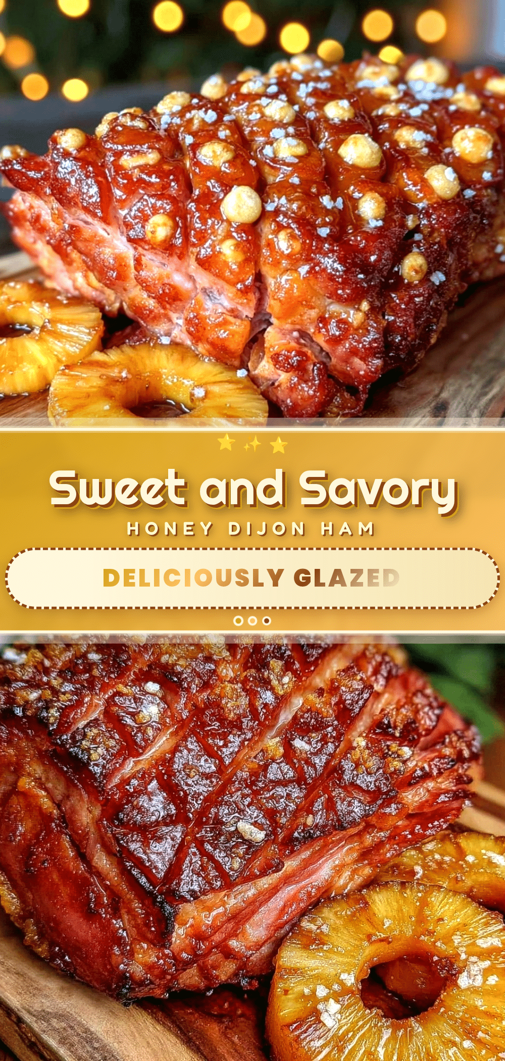 honey dijon glazed ham recipe