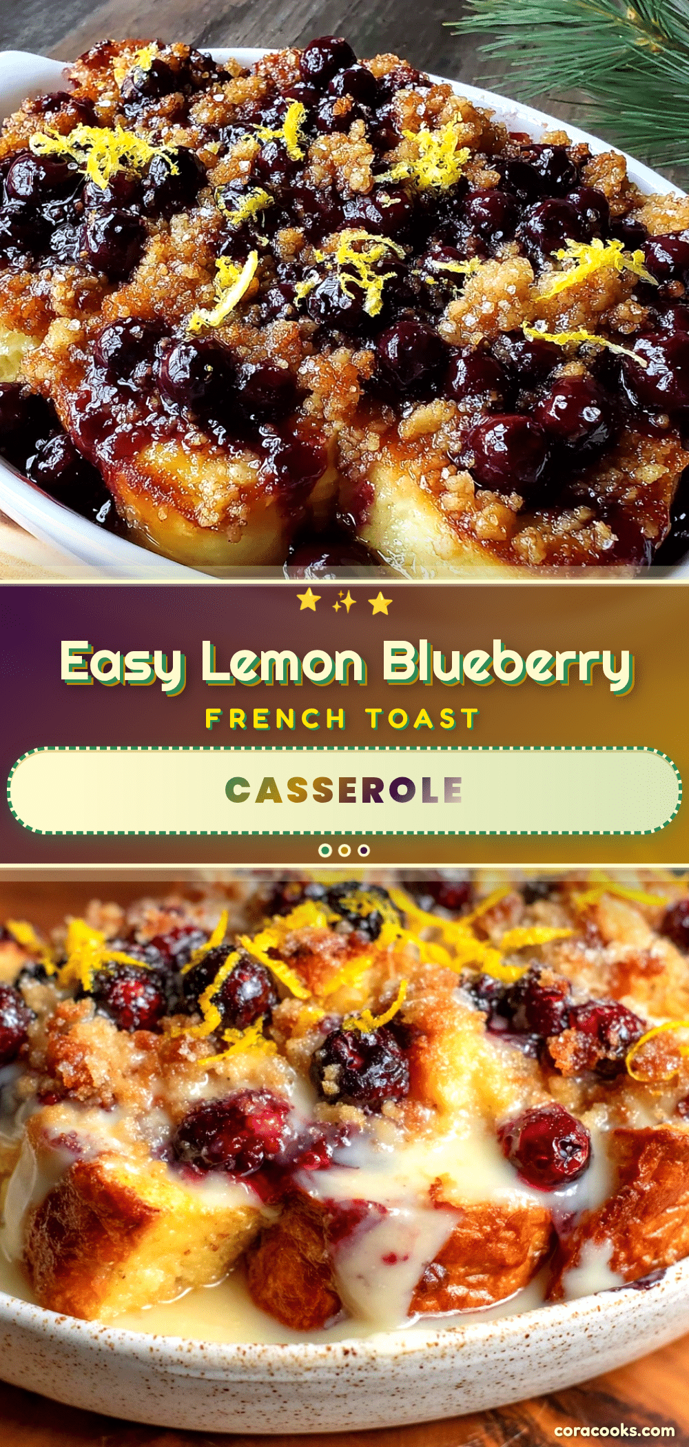 lemon blueberry french toast casserole recipe