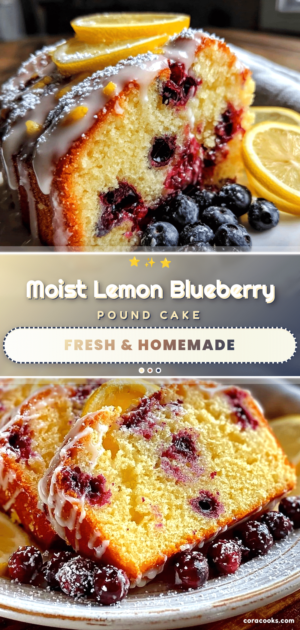 lemon blueberry pound cake recipe