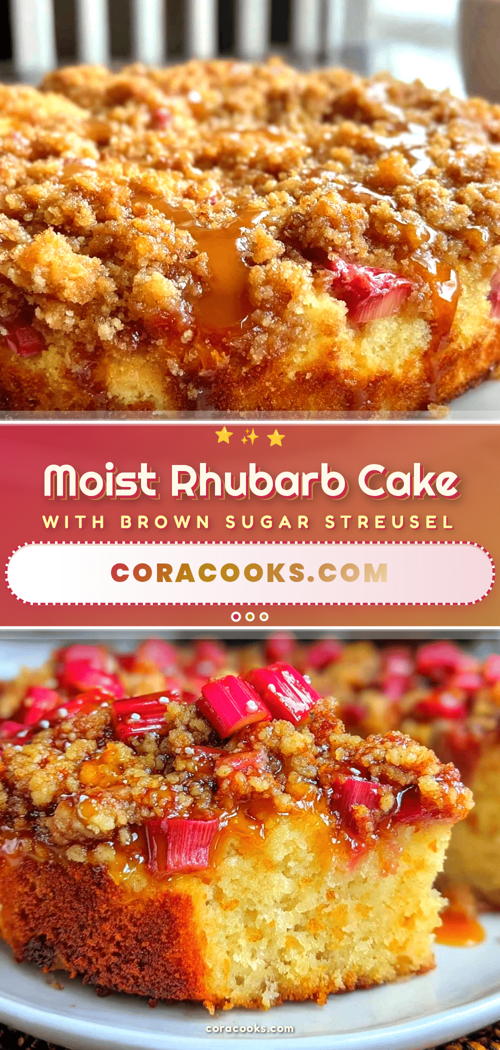moist rhubarb cake recipe