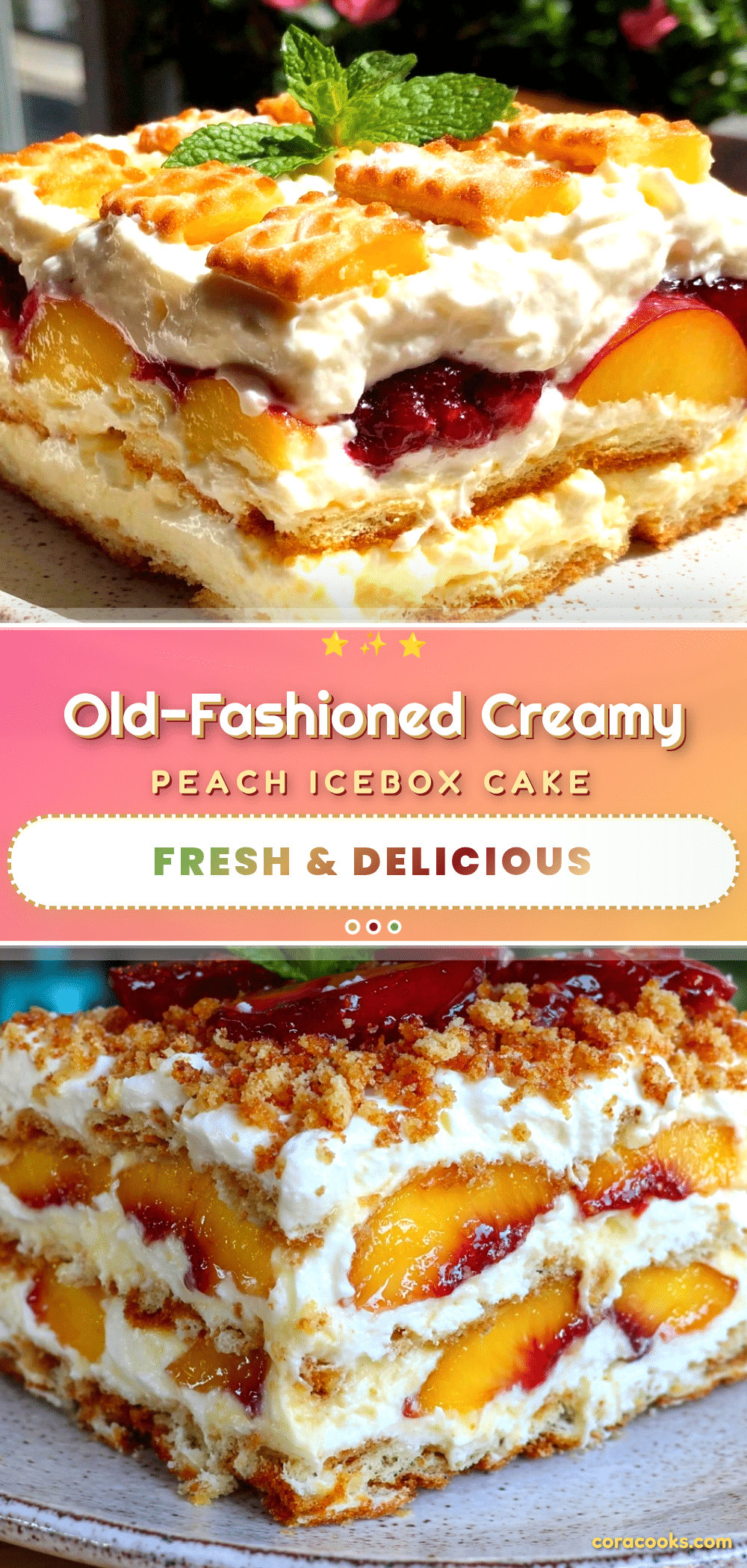 peach icebox cake recipe