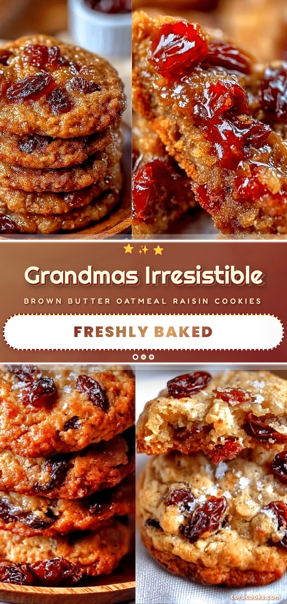 soft grandmas oatmeal raisin cookies recipe