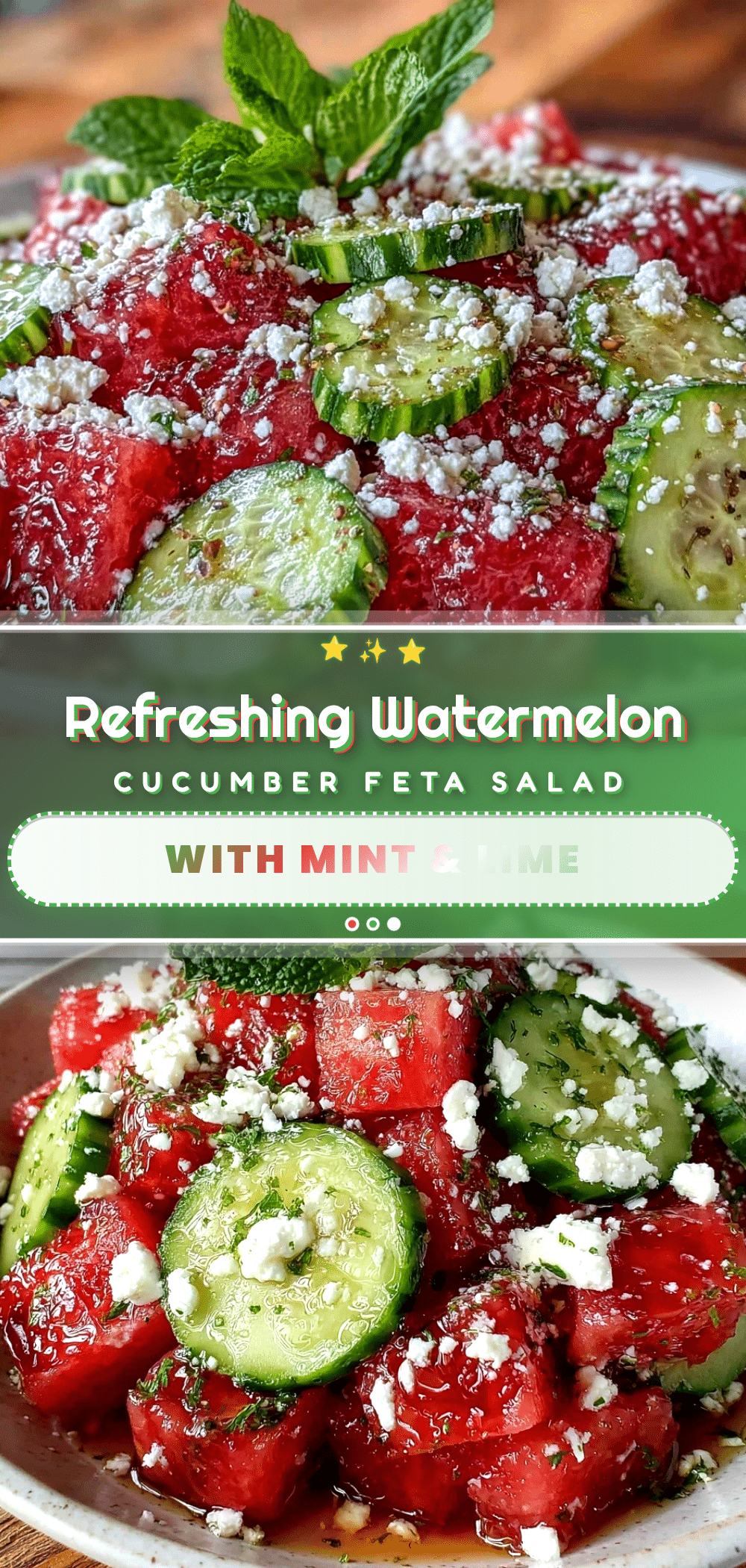 watermelon cucumber feta salad recipe