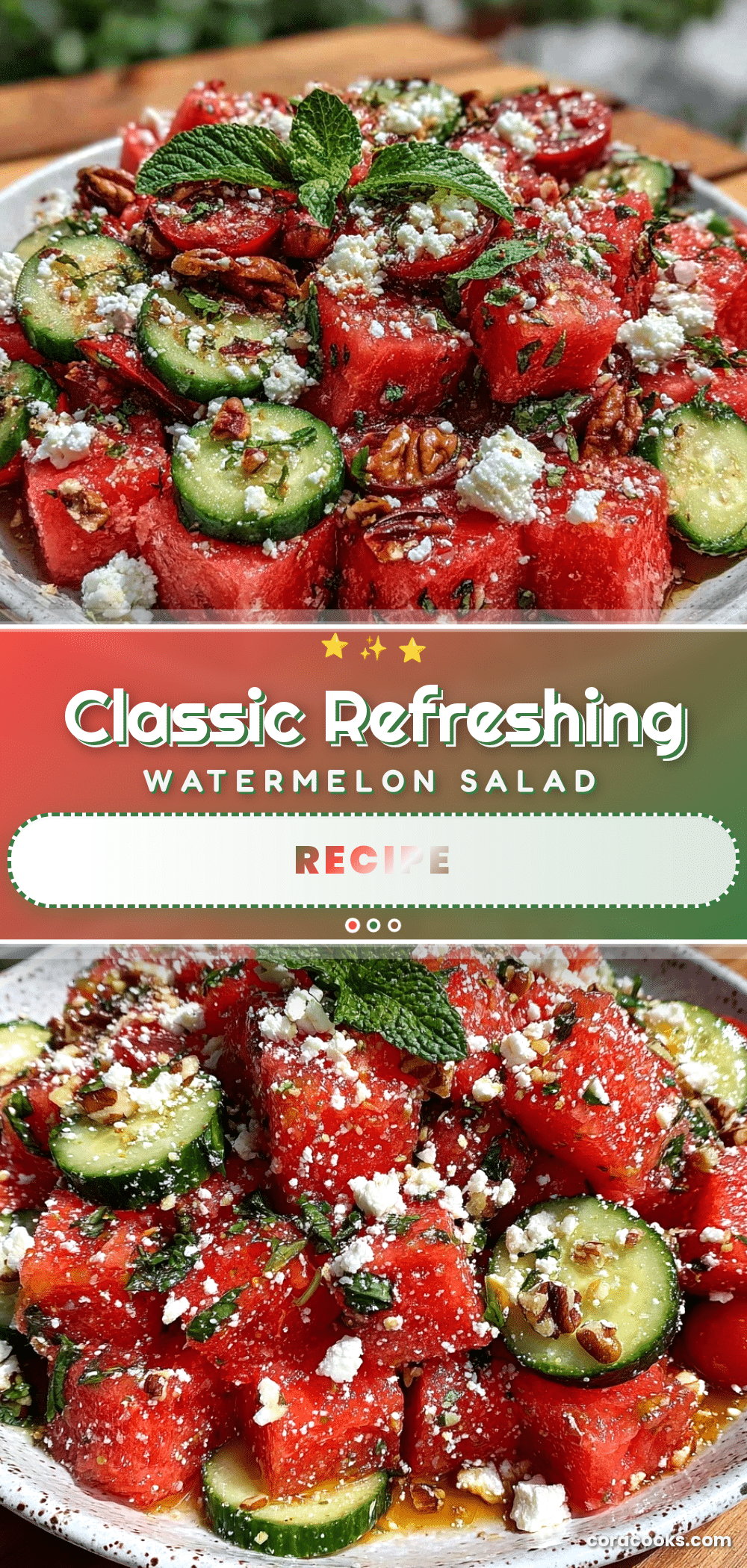 watermelon salad with feta and mint recipe