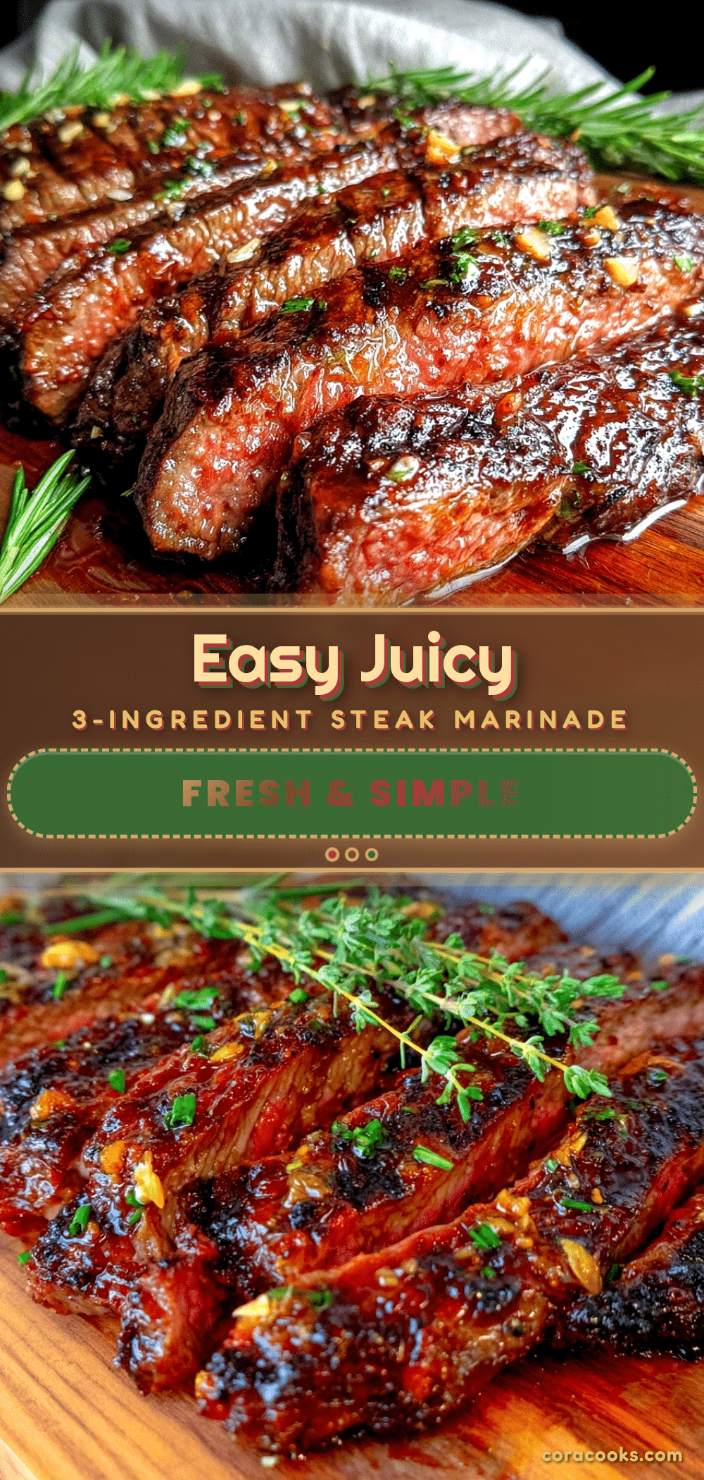 3-ingredient steak marinade recipe