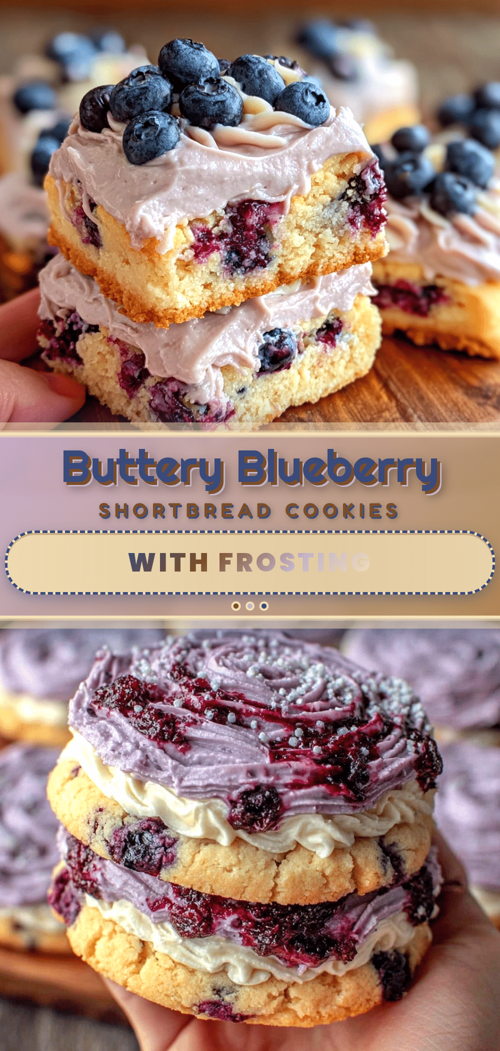 buttery blueberry shortbread cookies recipe