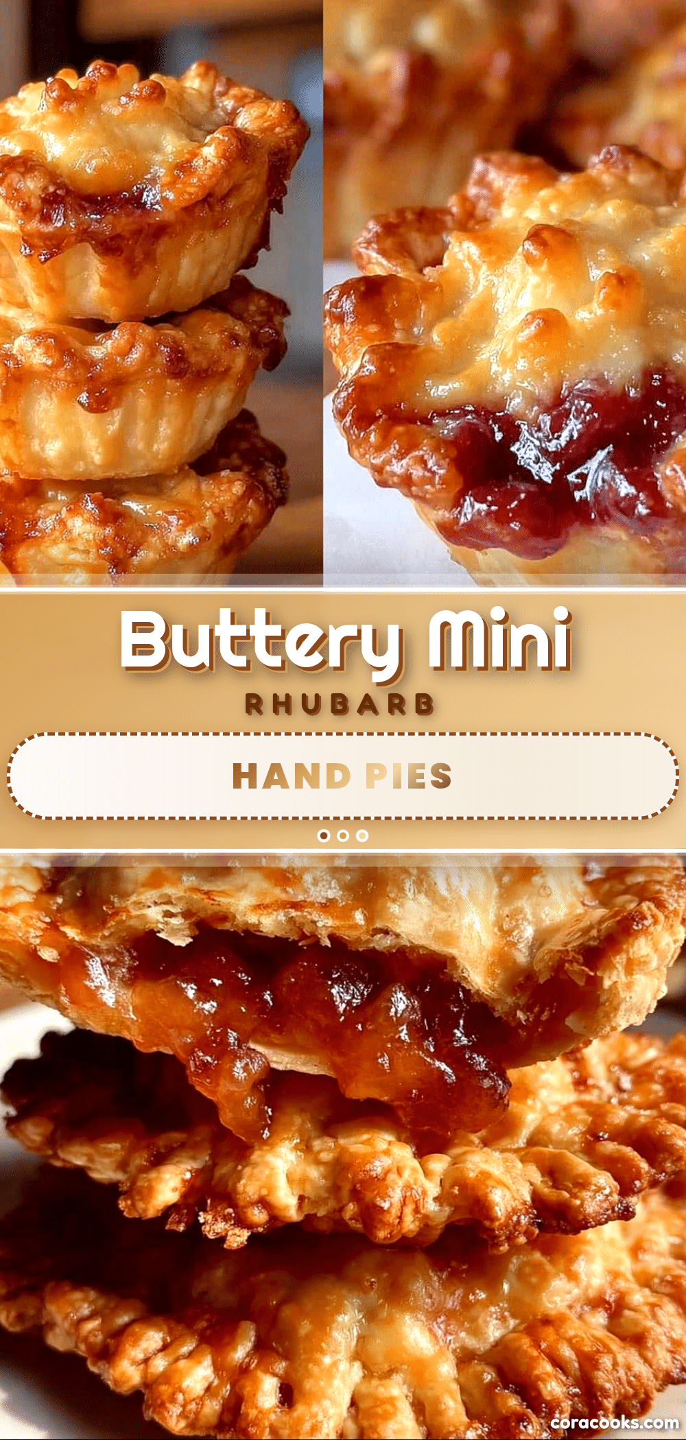 Buttery Mini Rhubarb Hand Pies recipe
