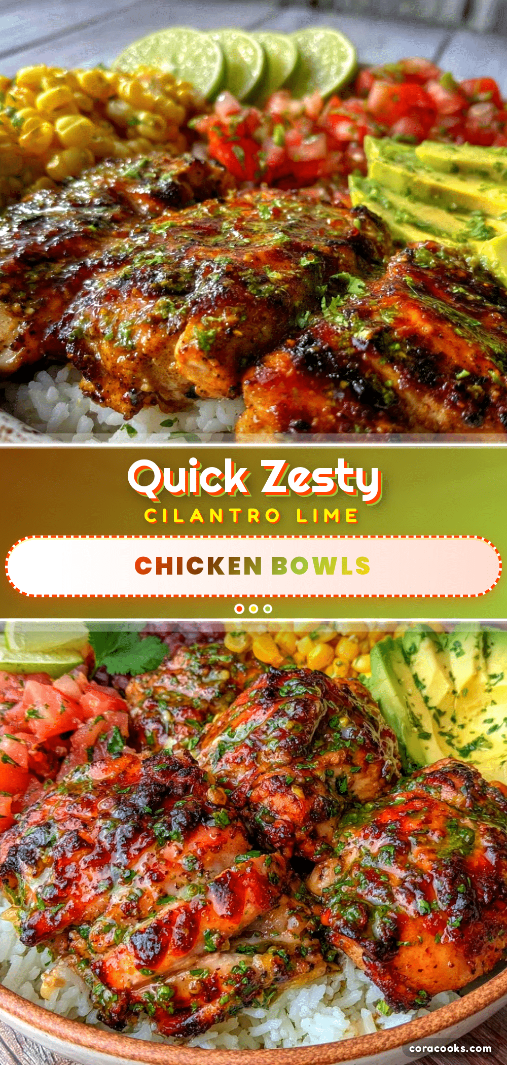 cilantro lime chicken bowls recipe