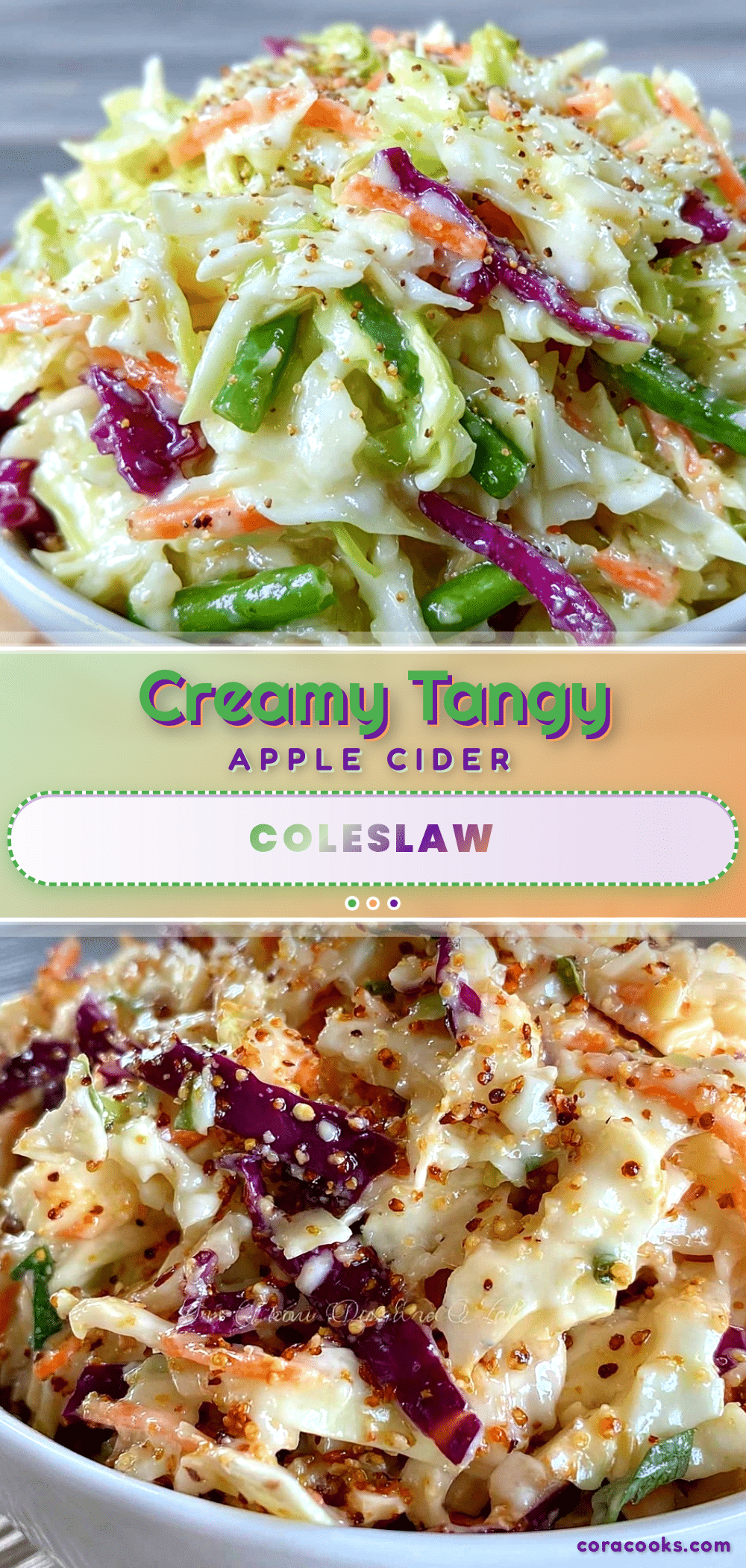 creamy coleslaw with vinegar and apple cider recipe