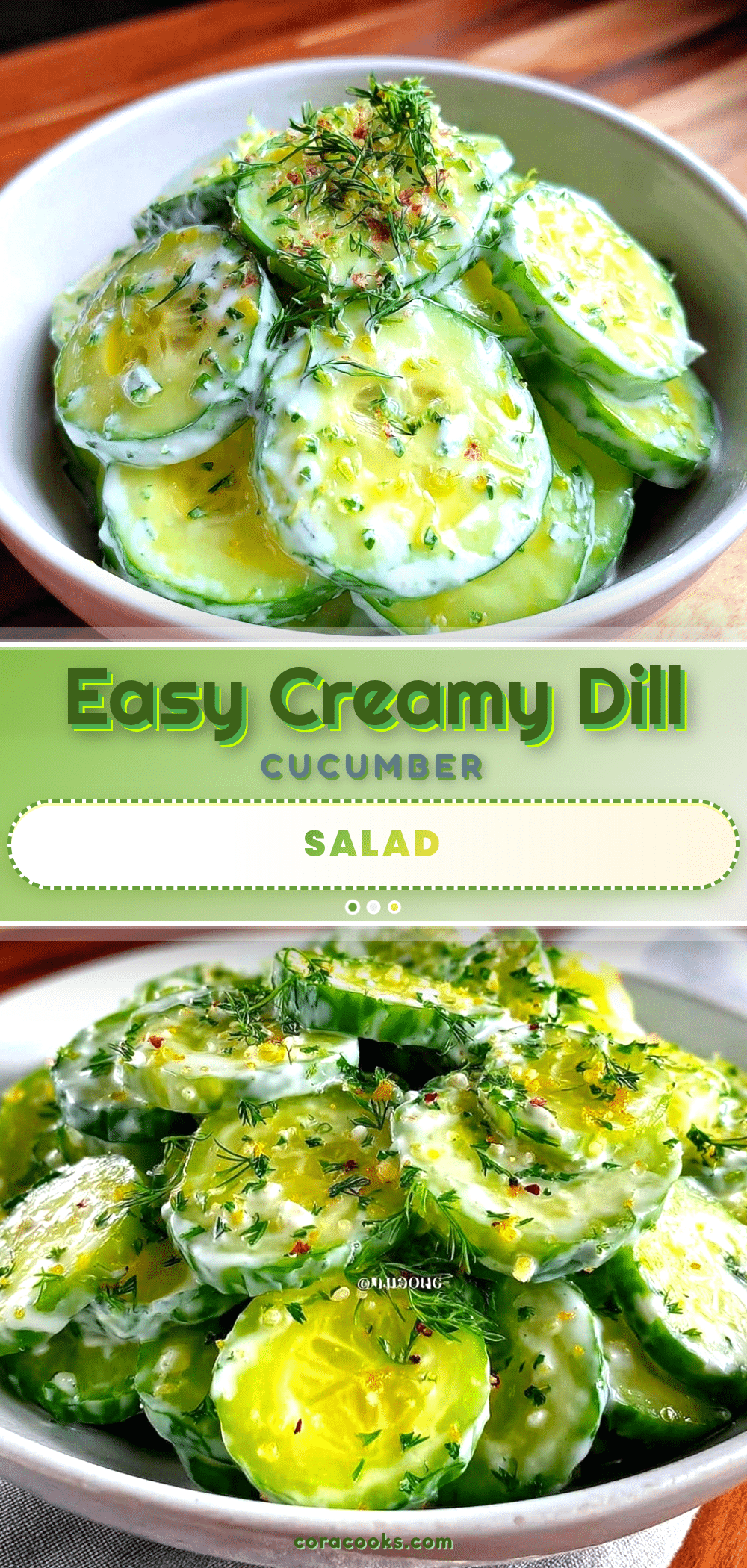 creamy cucumber salad recipe