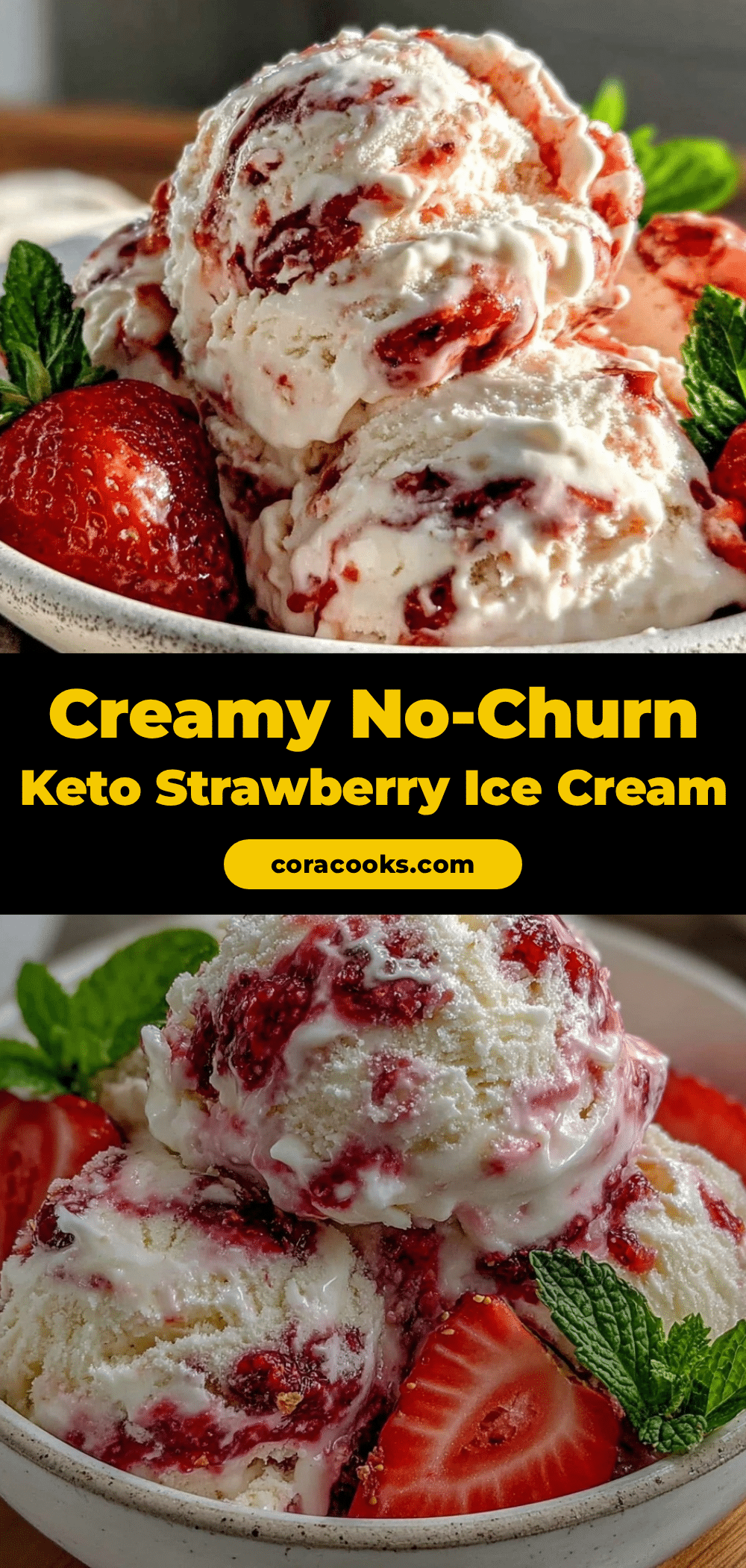 creamy keto strawberry ice cream recipe