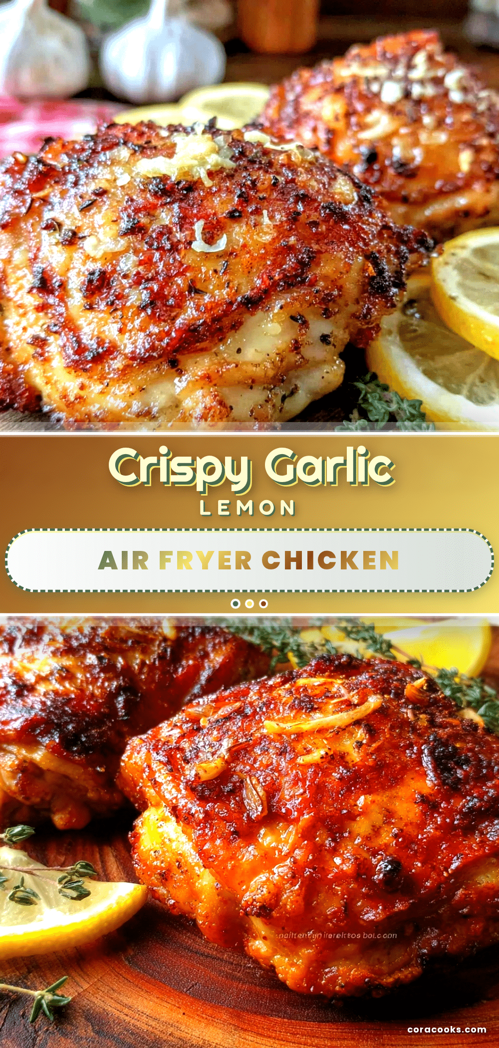 crispy air fryer chicken thighs recipe