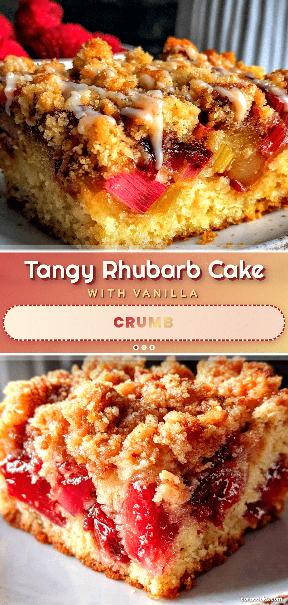 crispy rhubarb cake recipe
