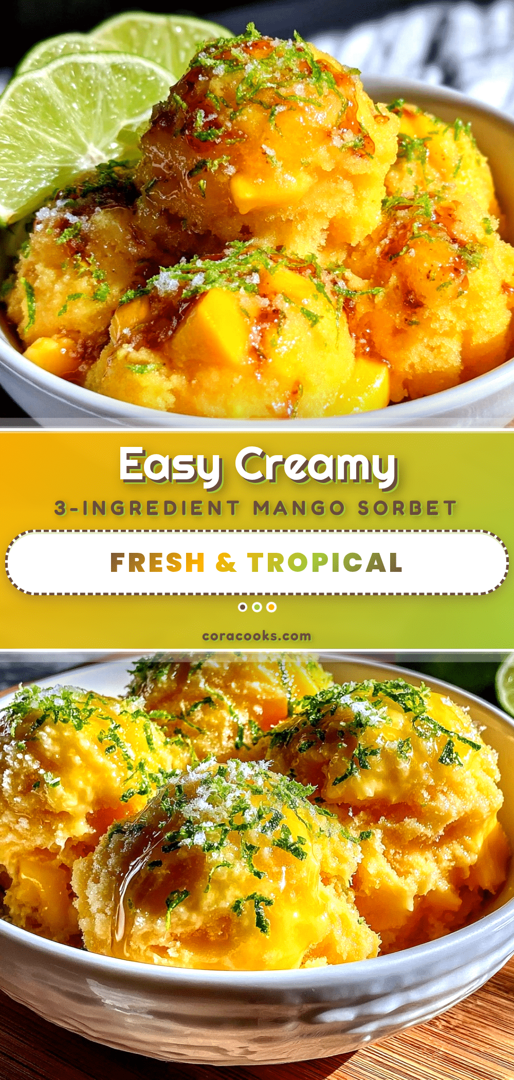 easy creamy mango sorbet recipe