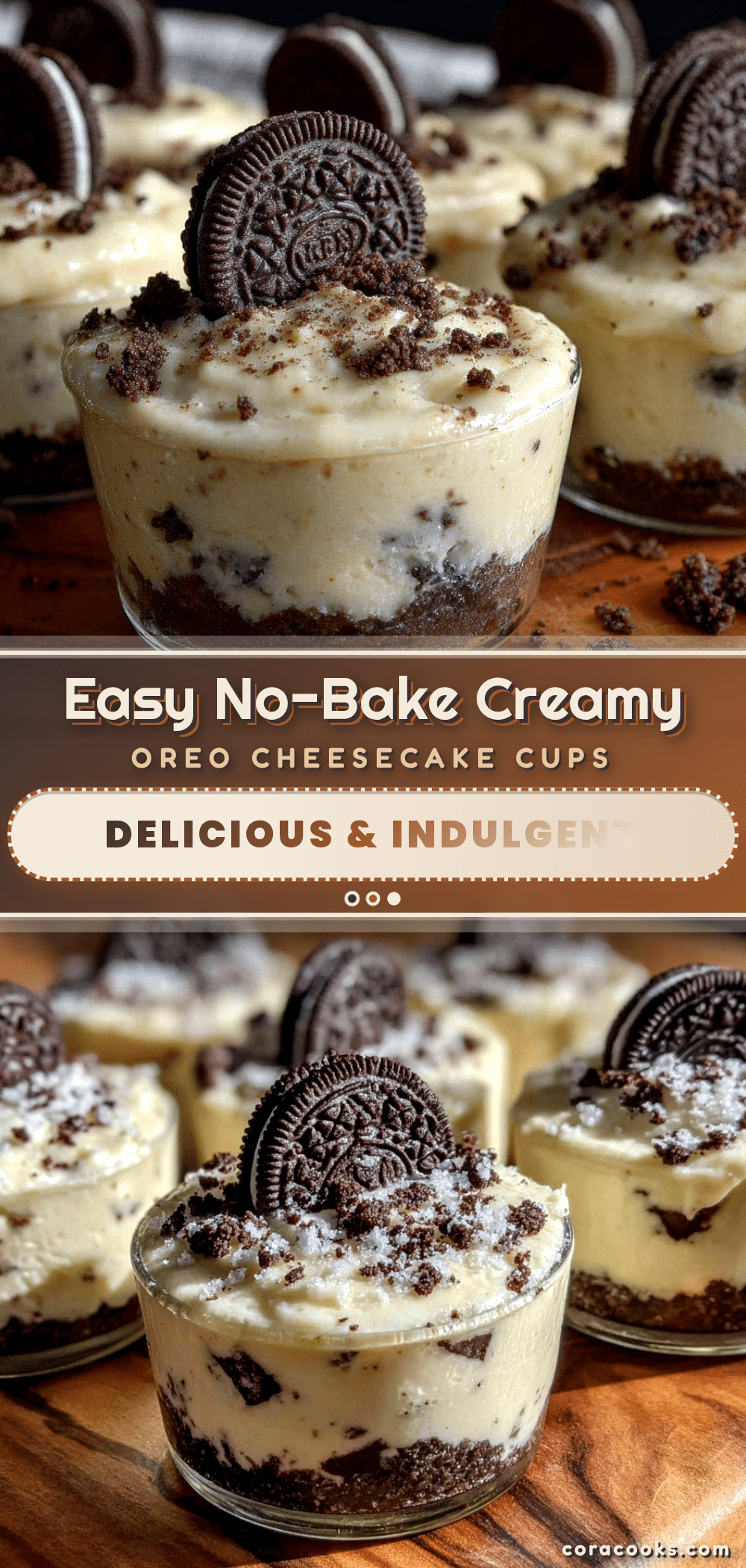 easy no bake oreo cheesecake cups recipe