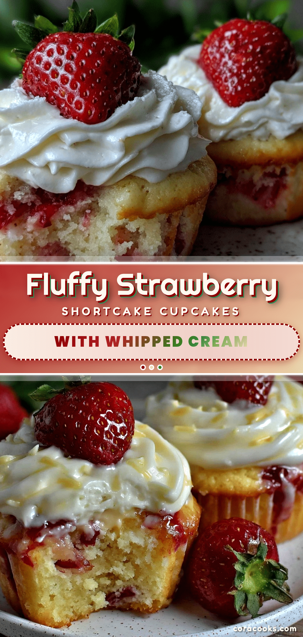fluffy strawberry shortcake cupcakes recipe