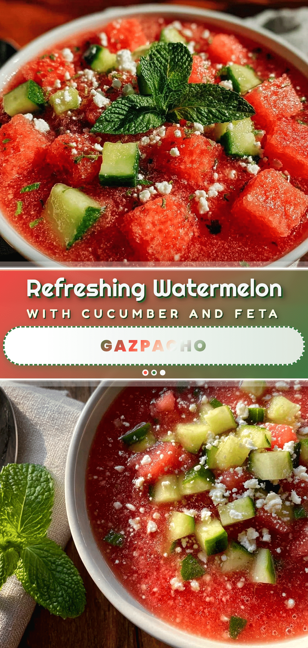 fresh cold watermelon gazpacho recipe
