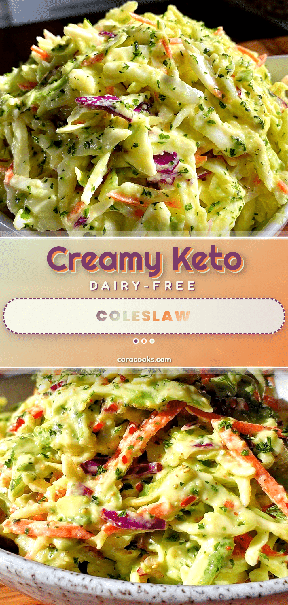 fresh keto dairy-free coleslaw recipe
