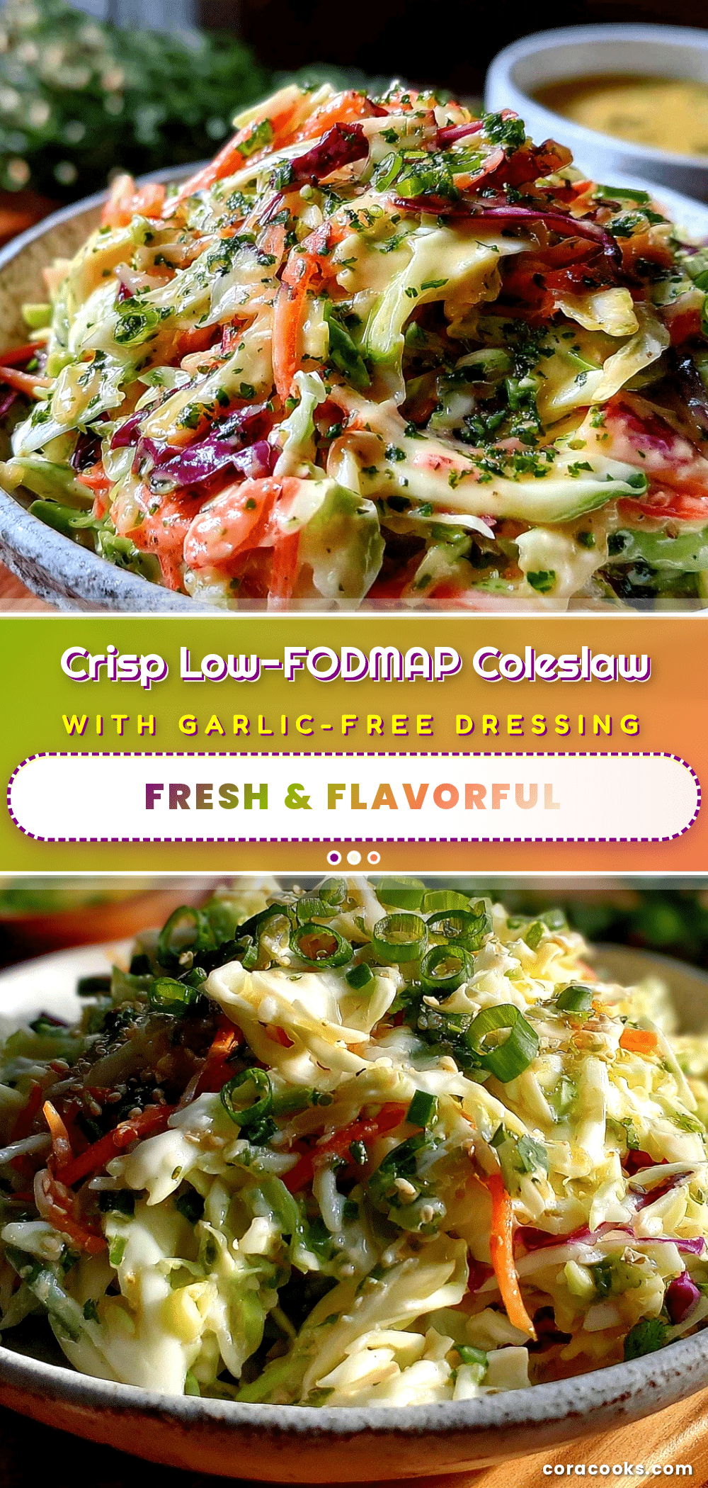 fresh low-FODMAP coleslaw recipe