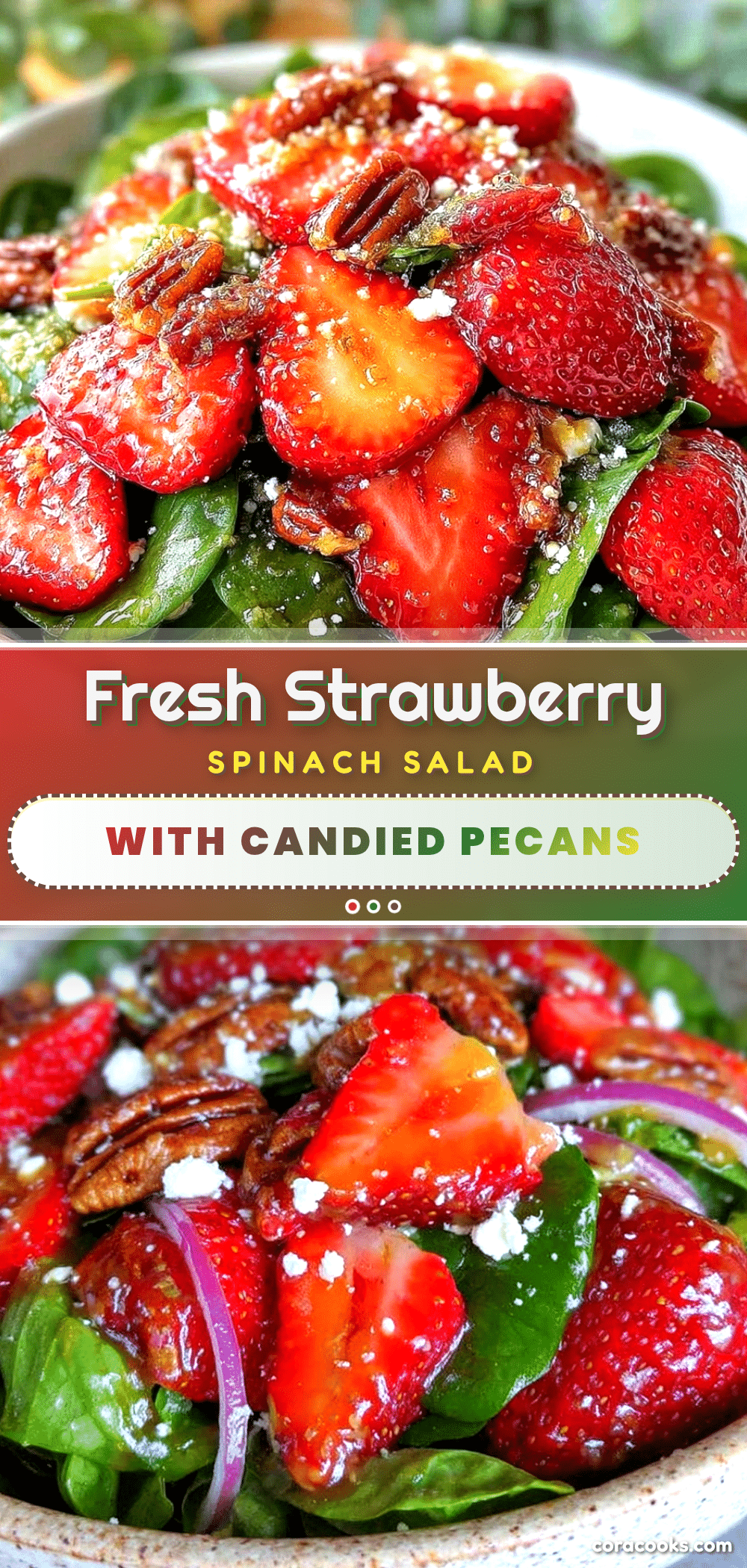 fresh strawberry spinach salad recipe