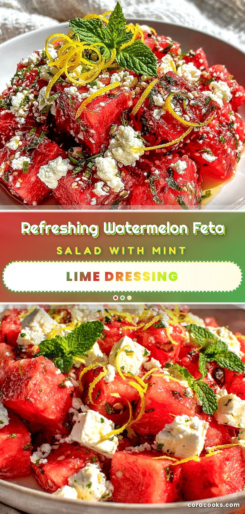fresh watermelon feta salad recipe
