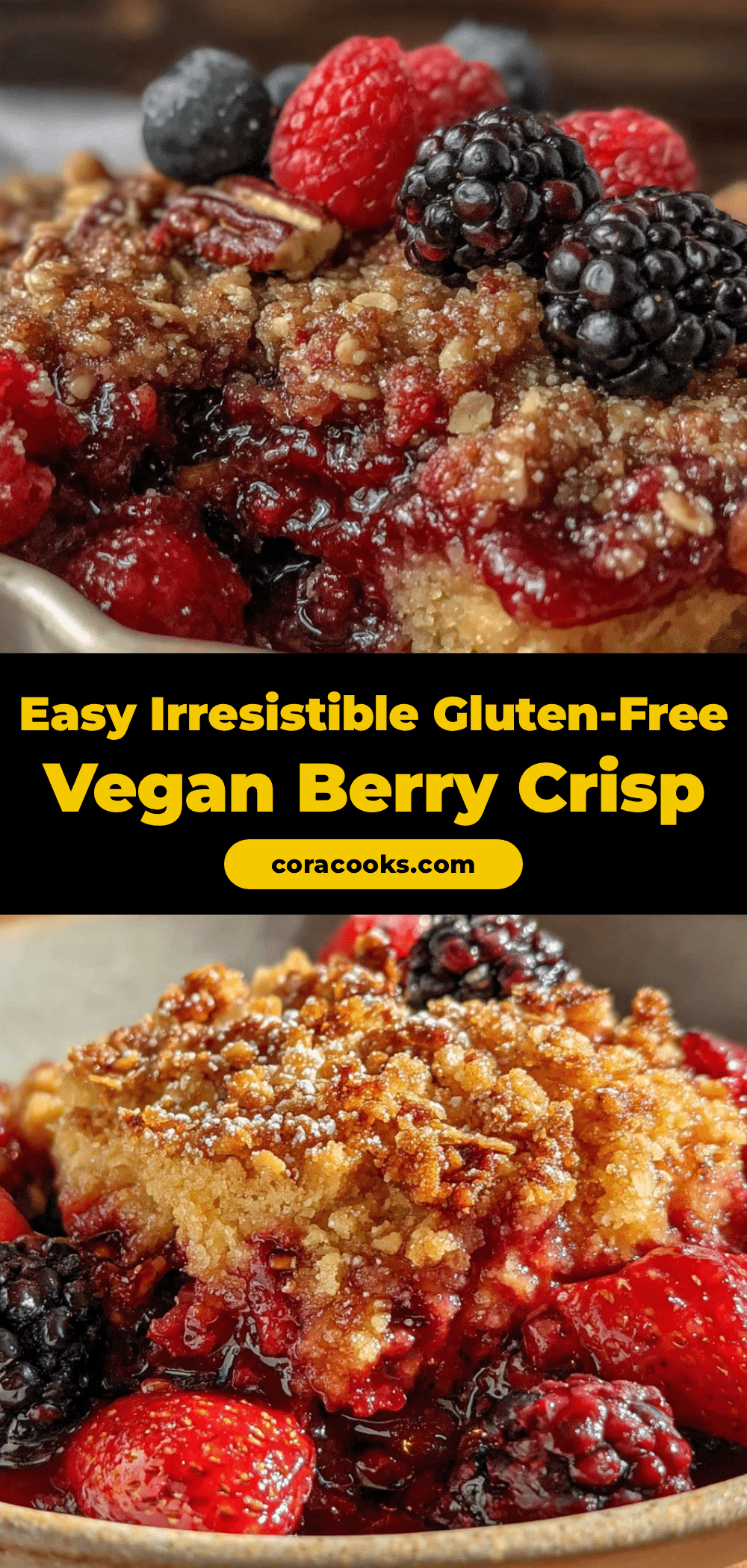 gluten-free vegan berry crisp recipe