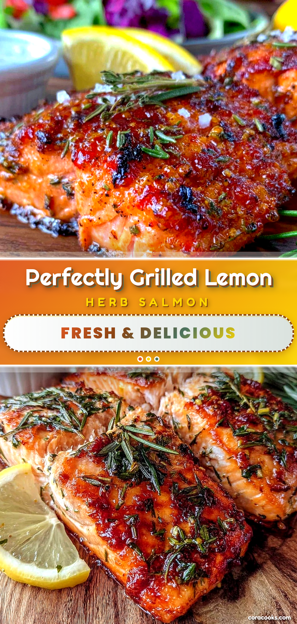 grilled lemon herb salmon recipe