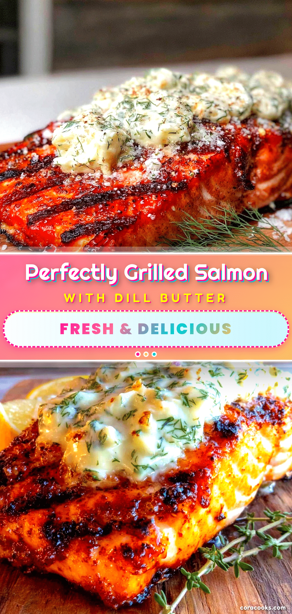 grilled salmon with dill butter recipe