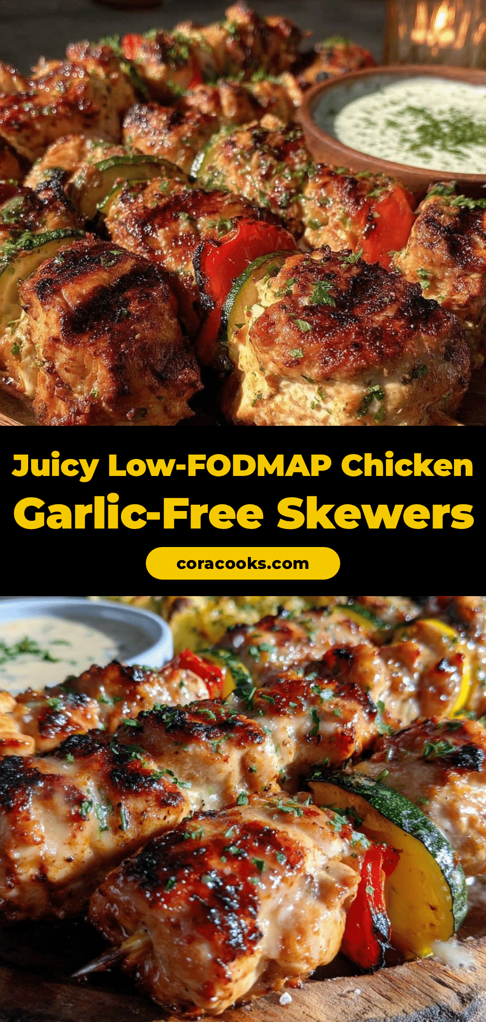 low-FODMAP grilled chicken skewers recipe
