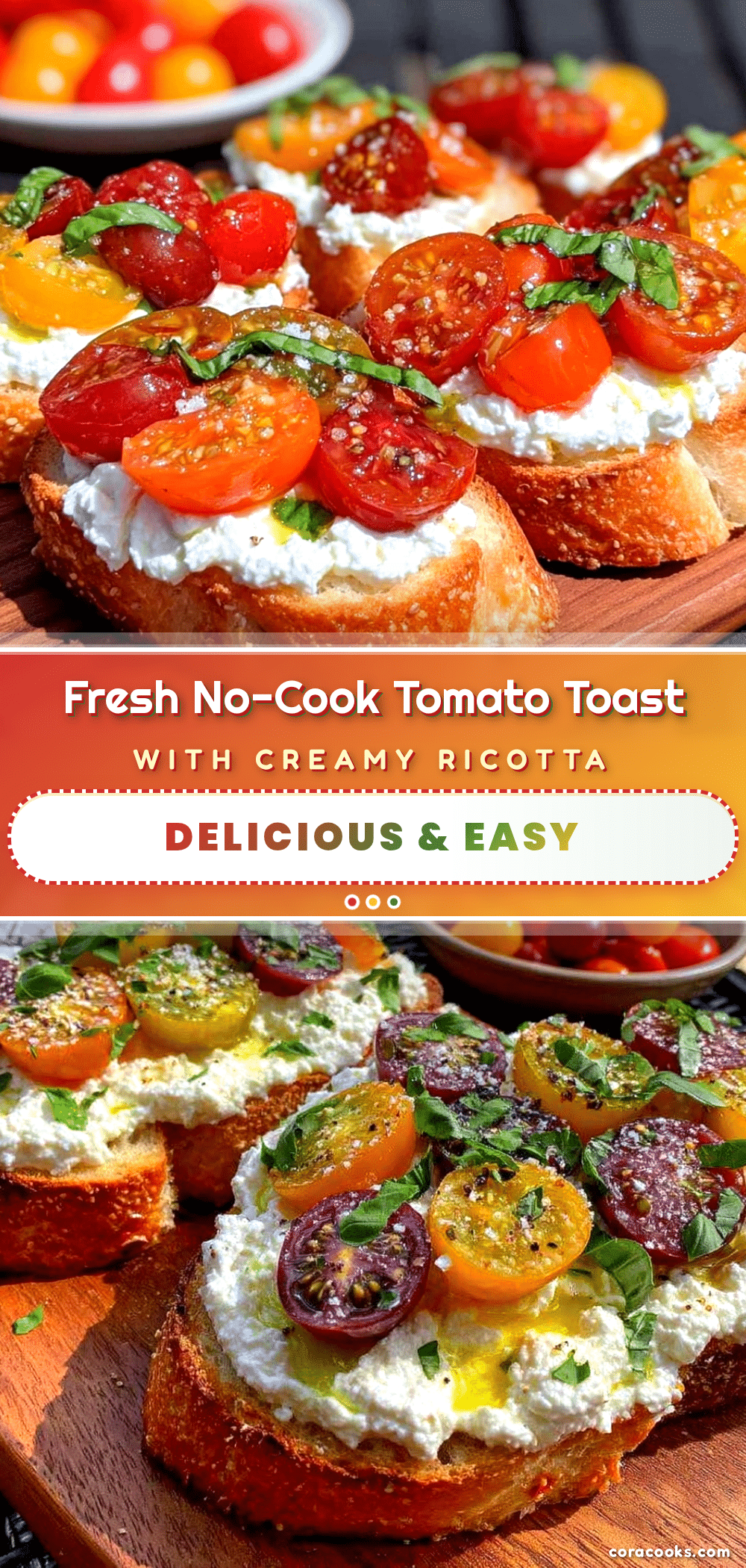 no cook summer tomato toast recipe