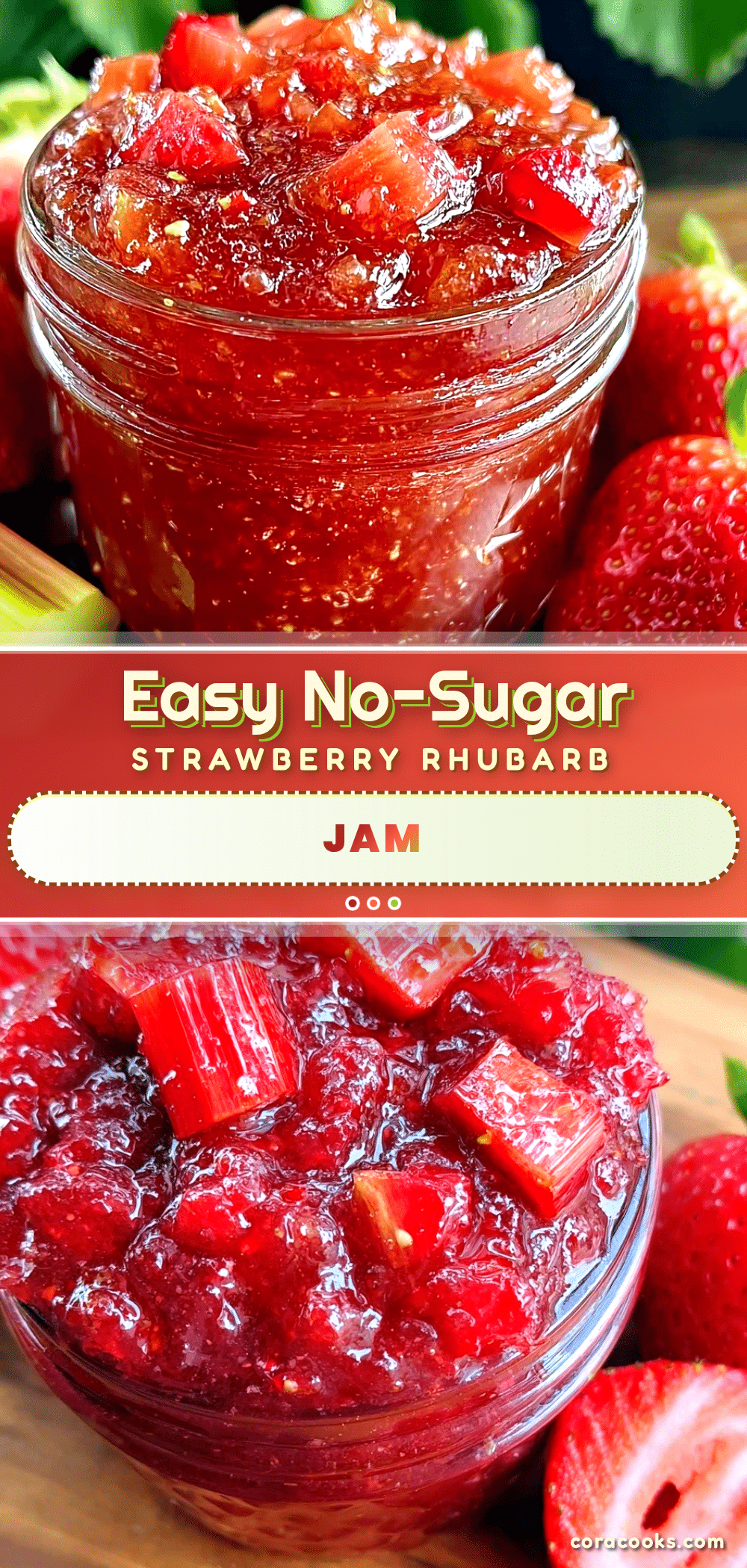 no sugar strawberry rhubarb jam recipe