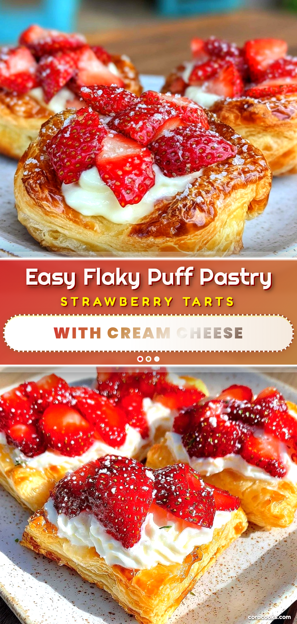 puff pastry strawberry tarts recipe