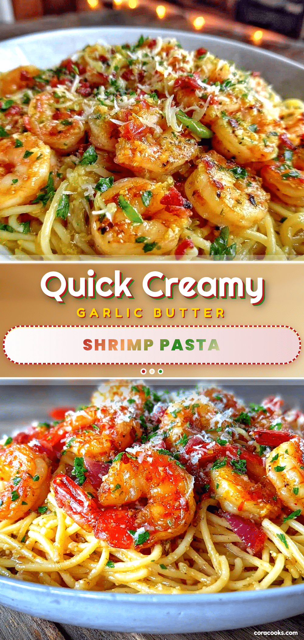 quick garlic butter shrimp pasta recipe