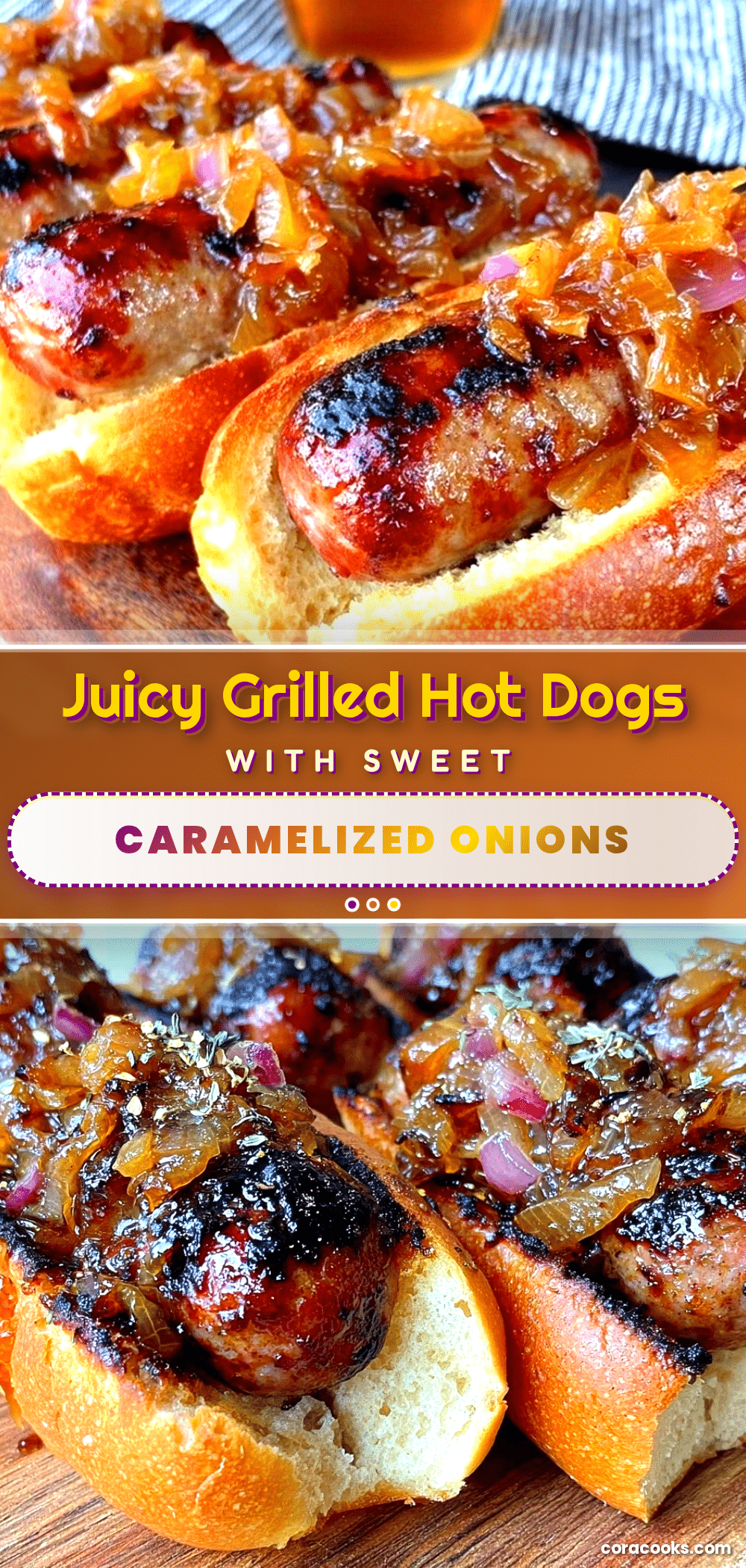savory grilled hot dogs recipe