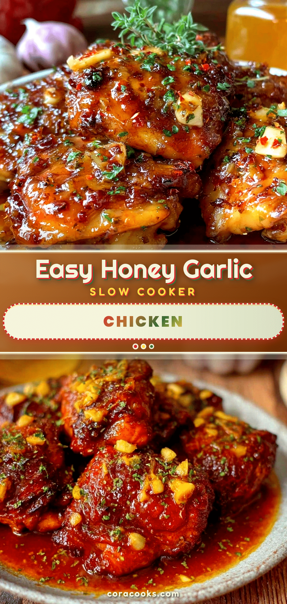 slow cooker honey garlic chicken recipe